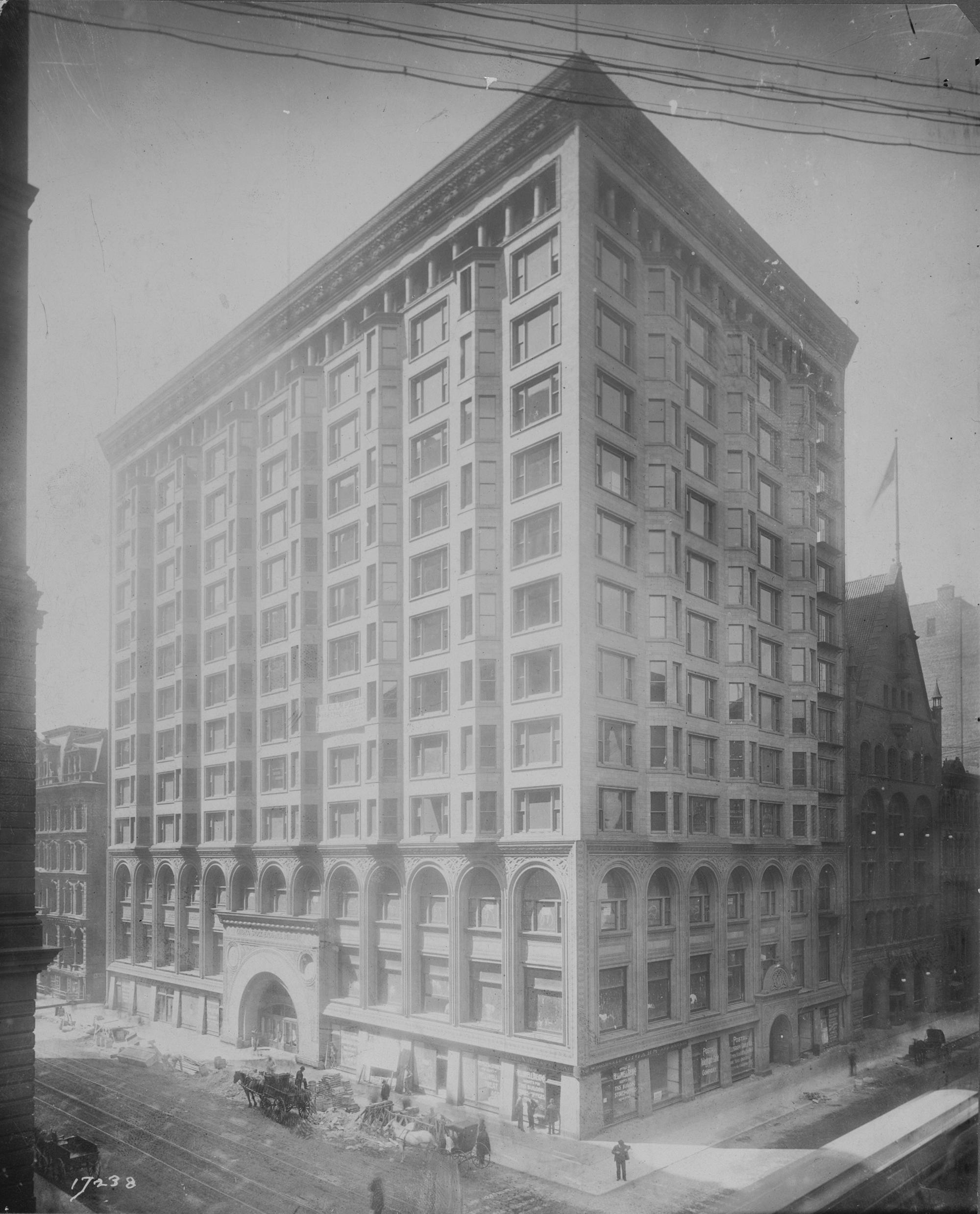 The Old Stock Exchange Building. Architect: Adler & Sullivan (1881-1895). Chicago, USA